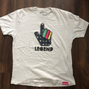 Pink Dolphin Legend tee, size XL